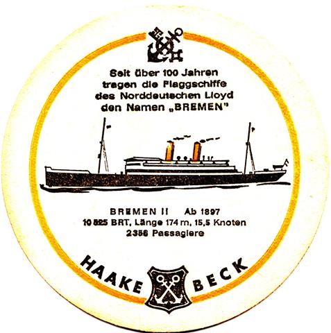 bremen hb-hb haake schiffe 2b (rund215-bremen II-schwarzgelb)